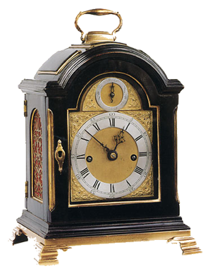 John Leroux, London  Bracket Clock